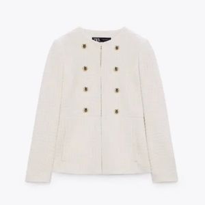 Zara Textured Blazer Size Large